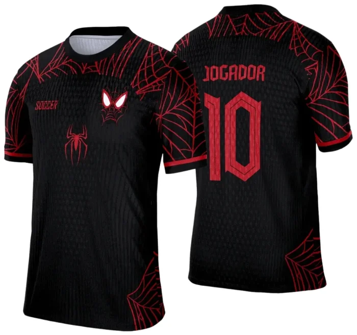 Arte Template Camisa de Interclasse Aranha