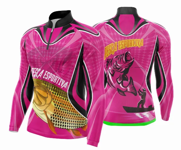 Arte Template Camisa De Pesca Esportiva