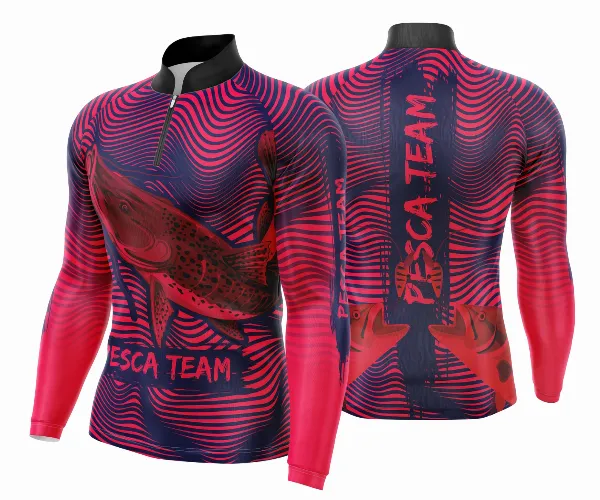 Arte Template Camisa De Pesca Esportiva