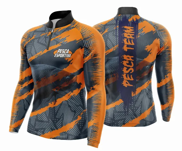 Arte Template Camisa De Pesca Esportiva
