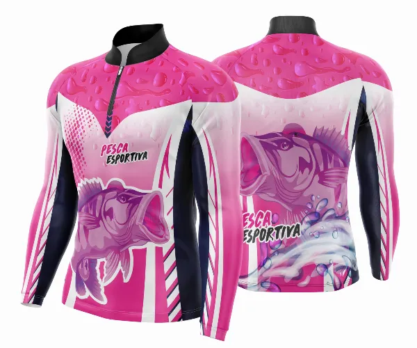 Arte Template Camisa De Pesca Esportiva