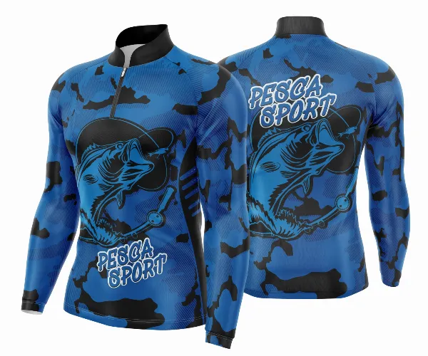 Arte Template Camisa De Pesca Esportiva