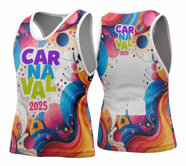 Arte Vetor Camisa Abadá de Carnaval 2026 - Modelo 102
