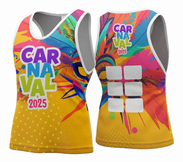 Arte Vetor Camisa Abadá de Carnaval 2026 - Modelo 105