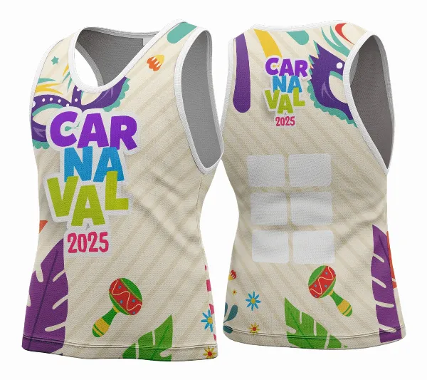 Arte Vetor Camisa Abadá de Carnaval 2026 - Modelo 107