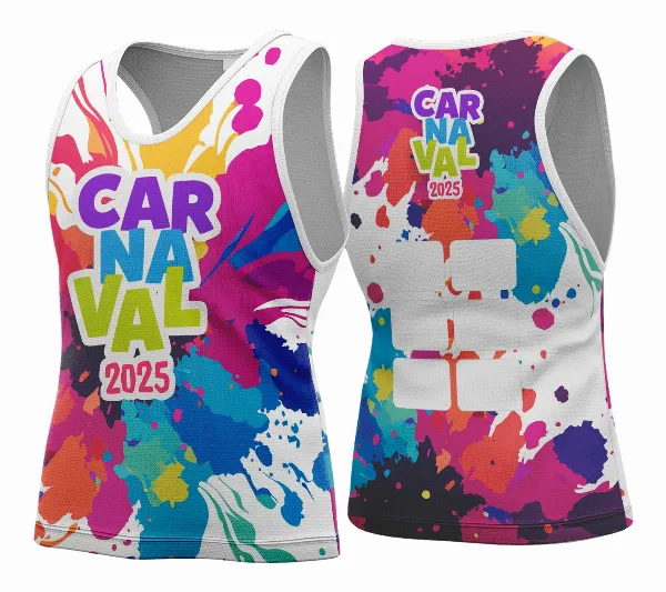 Arte Vetor Camisa Abadá de Carnaval 2026 - Modelo 124