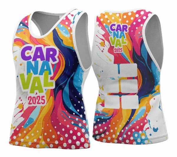 Arte Vetor Camisa Abadá de Carnaval 2026 - Modelo 125