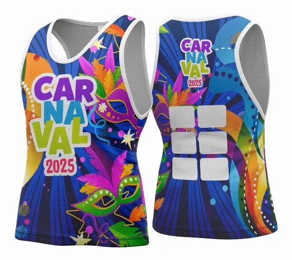 Arte Vetor Camisa Abadá de Carnaval 2026 - Modelo 136