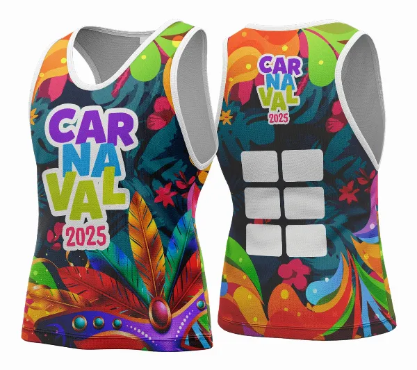 Arte Vetor Camisa Abadá de Carnaval 2026 - Modelo 145