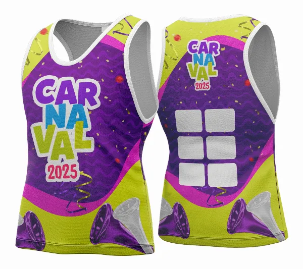 Arte Vetor Camisa Abadá de Carnaval 2026 - Modelo 158