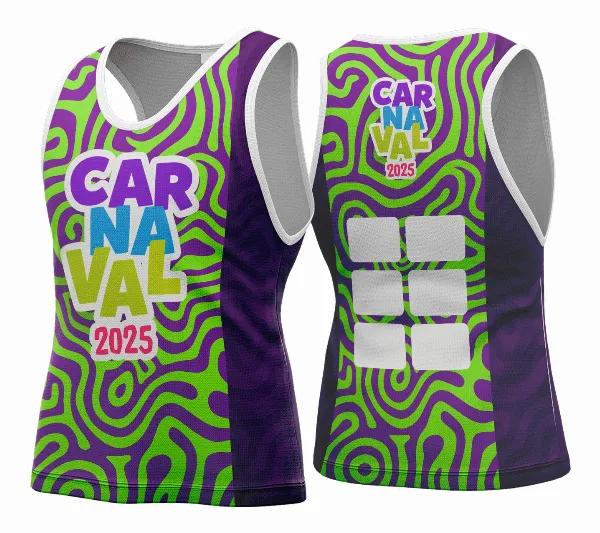 Arte Vetor Camisa Abadá de Carnaval 2026 - Modelo 166