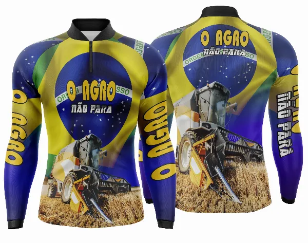 Arte Vetor Camisa Agro Manga Longa Mod 02