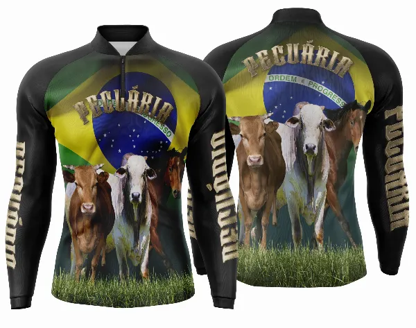 Arte Vetor Camisa Agro Manga Longa Mod 03 Pecuária