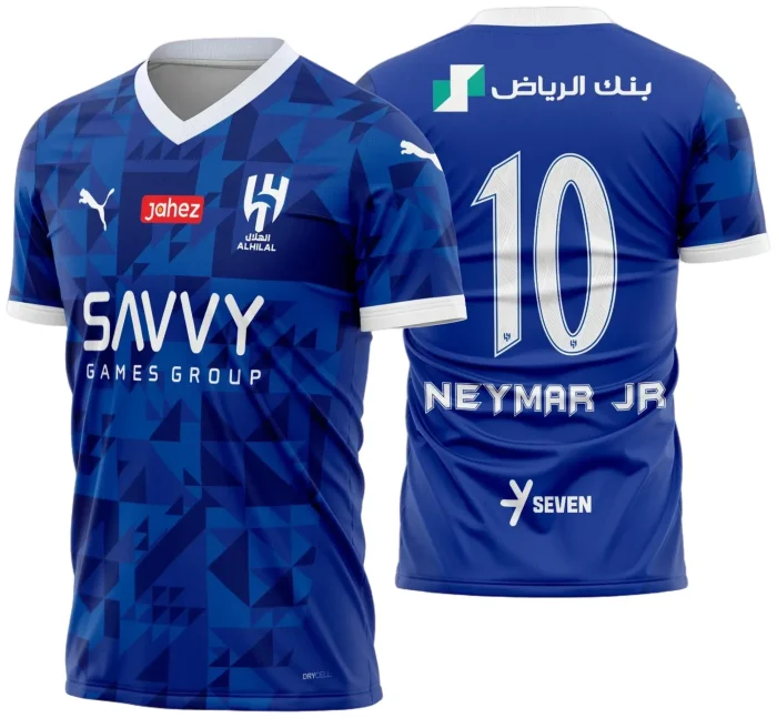  Arte Vetor Camisa Al-Hilal Titular 2024 - 2025