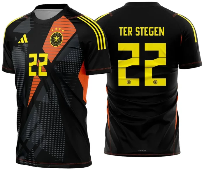 Arte Vetor Camisa Alemanha Goleiro 2024 - 2025