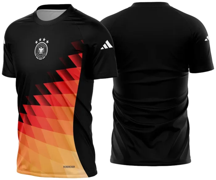 Arte Vetor Camisa Alemanha Pré-Jogo 2024 - 2025