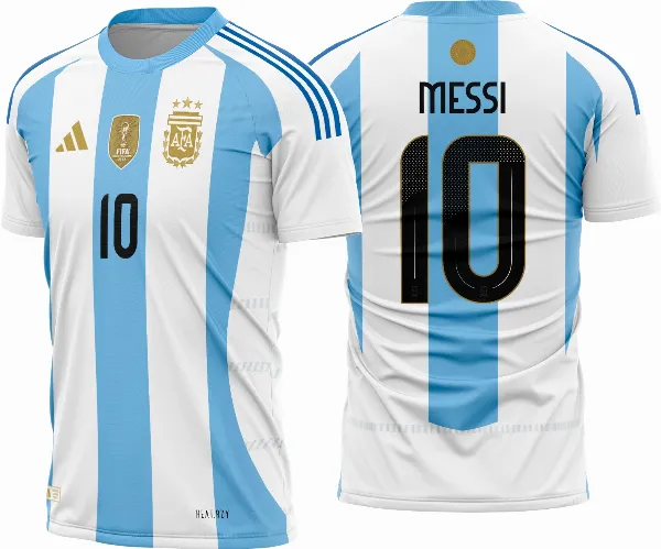 Arte Vetor Camisa Argentina Titular 2024 - 2025