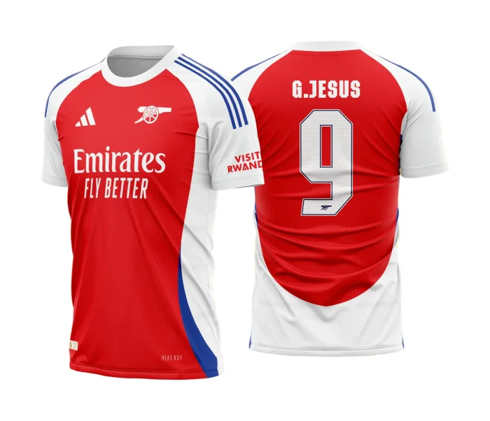 Arte Vetor Camisa Arsenal Titular 2024 - 2025