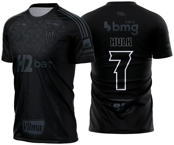 Arte Vetor - Camisa Atlético MG All Black 2025 - 2026