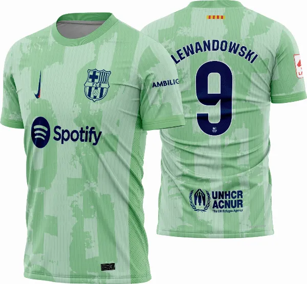 Arte Vetor Camisa Barcelona Terceira 2024 - 2025