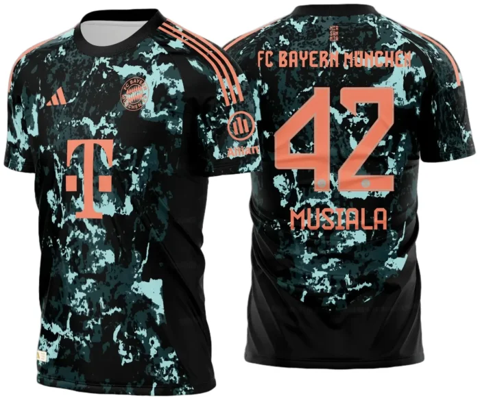 Arte Vetor Camisa Bayern de Munique Reserva 2023 - 2024