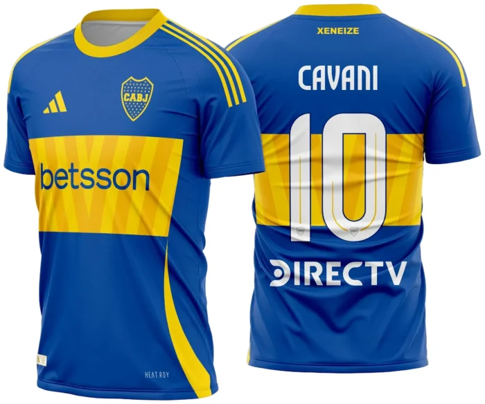 Arte Vetor Camisa Boca Juniors Titular 2024 - 2025