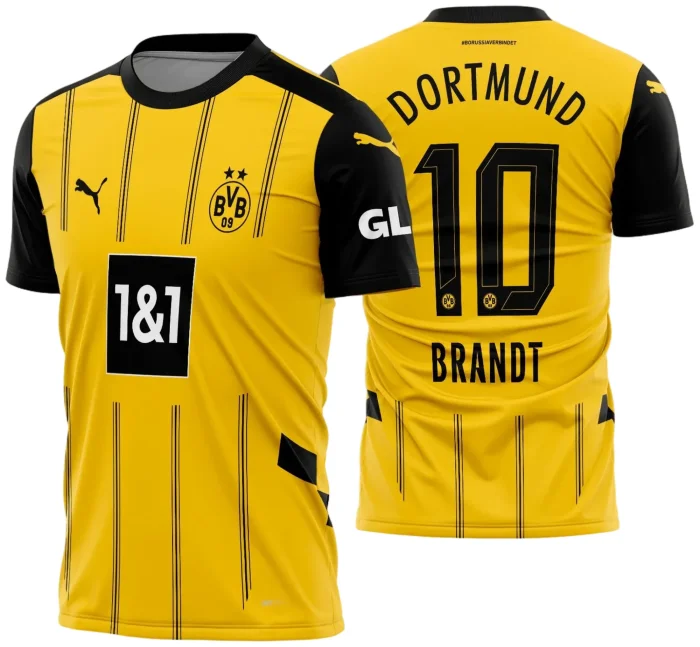 Arte Vetor Camisa Borussia Dortmund Titular 2024 - 2025