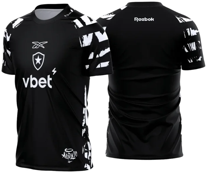 Arte Vetor Camisa Botafogo Pré-Jogo 2025 - 2026