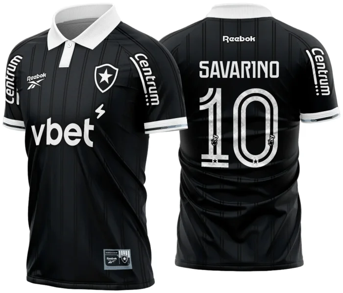 Arte Vetor Camisa Botafogo Reserva 2025 - 2026