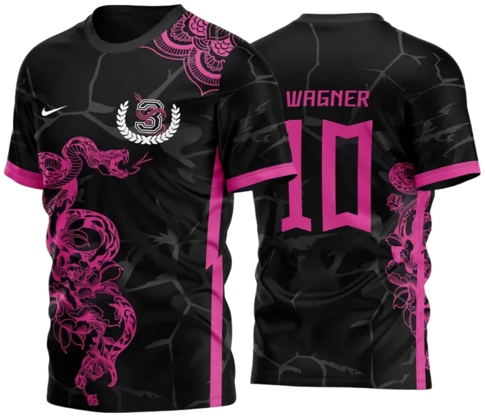 Arte Vetor Camisa Cobra - Time Rosa 2023