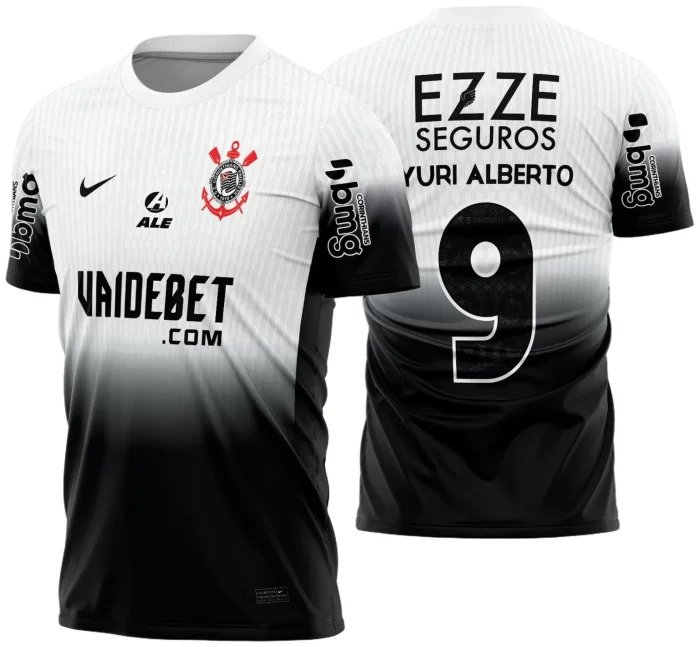 Arte Vetor Camisa Corinthians Titular 2024 - 2025