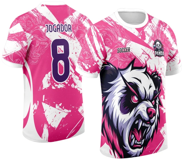 Arte Vetor Camisa de Interclasse 2024 - 2025 - Panda Rosa