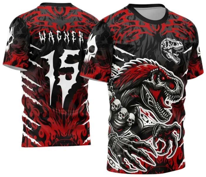 Arte Vetor Camisa de Interclasse Dino T-Rex 2024 - 2025