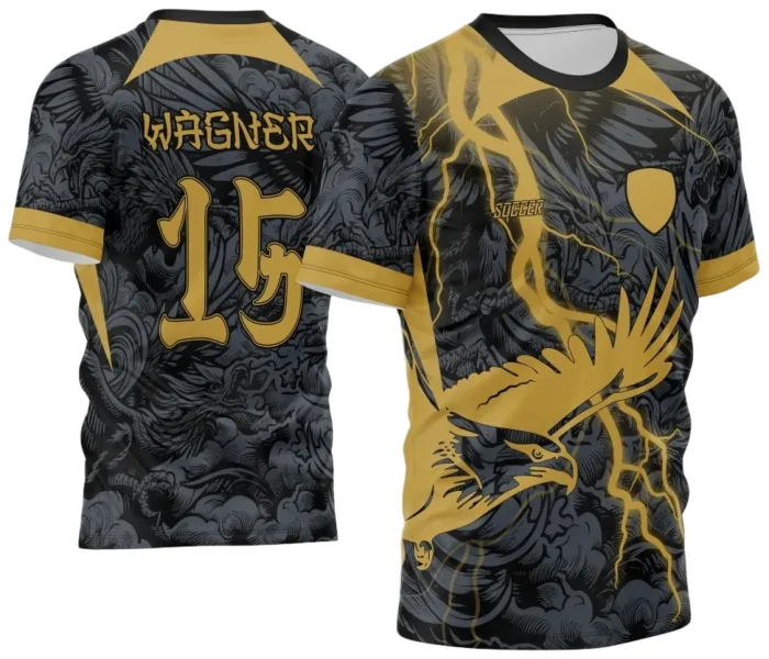 Arte Vetor Camisa de Interclasse Águia Dourada 2024 - 2025