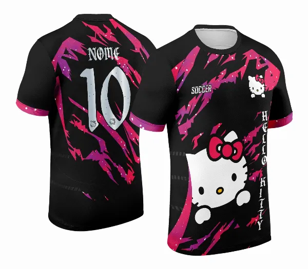 Arte Vetor Camisa de Interclasse Hello Kitty 2024 - 2025