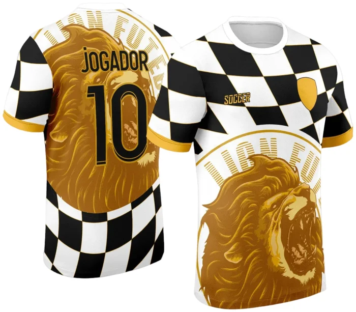 Arte Vetor Camisa de Interclasse Leão Dourado 2024 - 2025