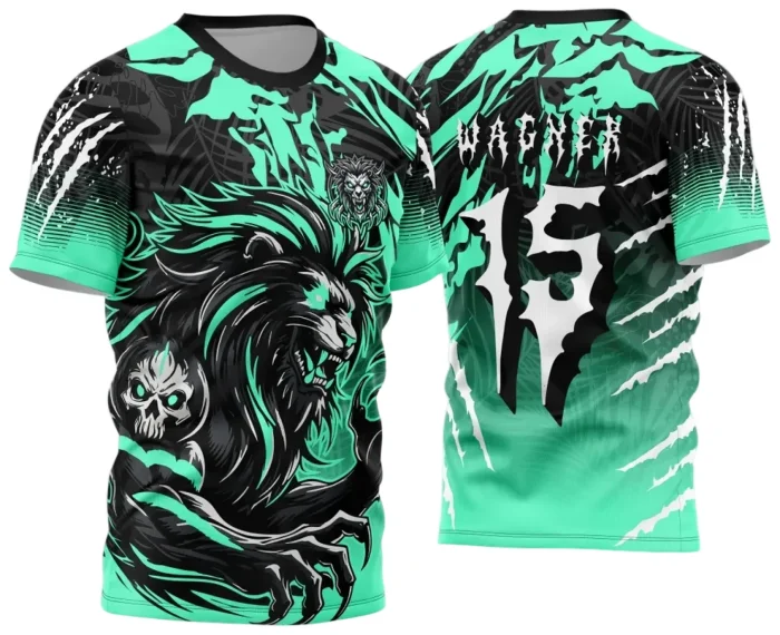 Arte Vetor Camisa de Interclasse Leão Verde 2024 - 2025