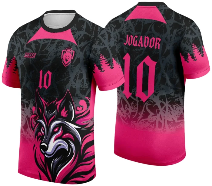 Arte Vetor Camisa de Interclasse Raposa Rosa 2024 - 2025