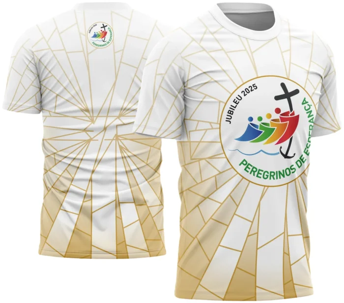 Arte Vetor Camisa de Religião - Peregrinos de Esperança