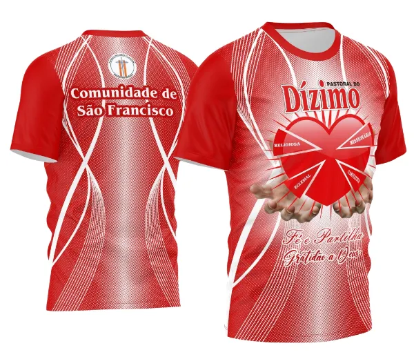 Arte Vetor Camisa Dízimo Coração 2024