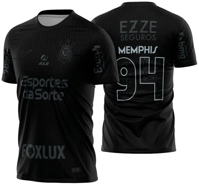 Arte Vetor Camisa do Corinthians Reserva 2024 - 2025