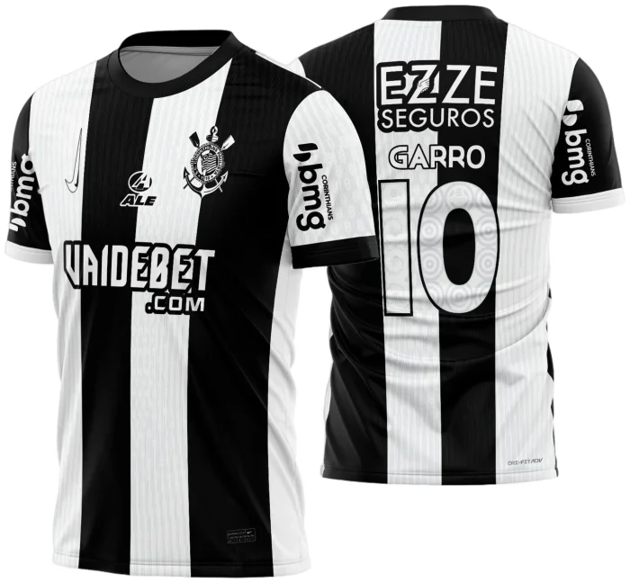 Arte Vetor Camisa do Corinthians Terceira 2024 - 2025
