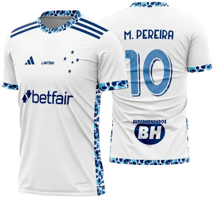 Arte Vetor Camisa do Cruzeiro Reserva 2024 - 2025