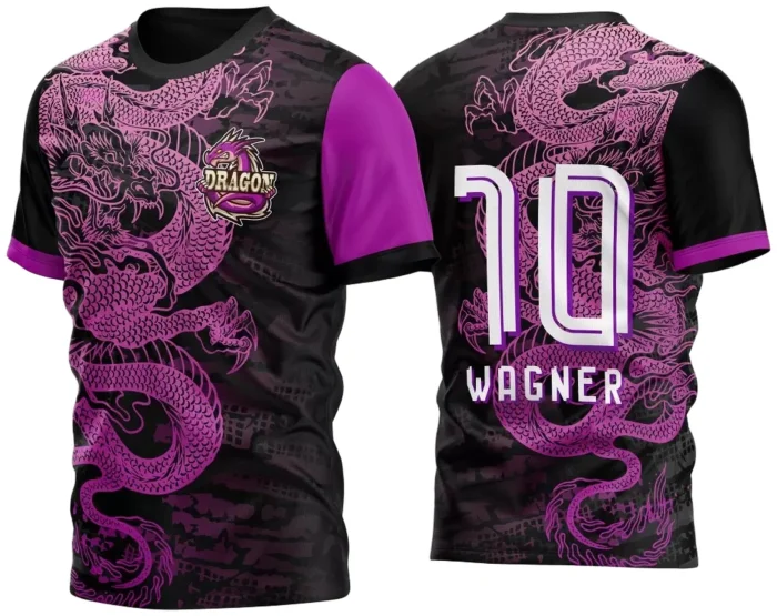 Arte Vetor Camisa Dragão Japones Degrade 2023 InterClasse