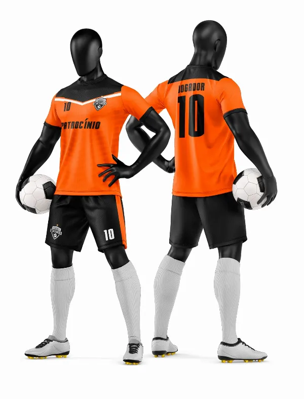 Arte Vetor Camisa e Short de Time de Futebol Amador