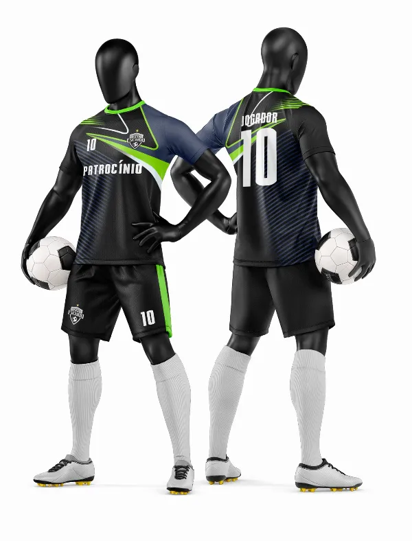 Arte Vetor Camisa e Short de Time de Futebol Amador