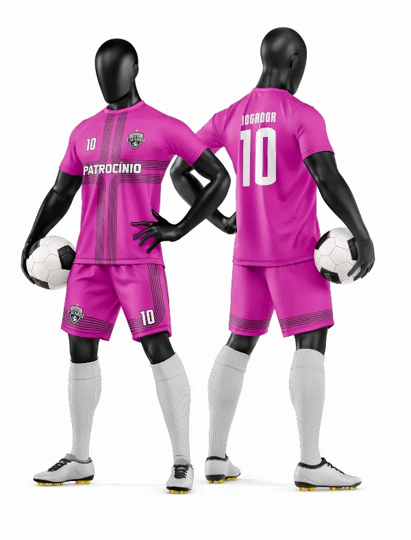 Arte Vetor Camisa e Short de Time de Futebol Amador