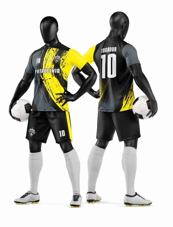 Arte Vetor Camisa e Short de Time de Futebol Amador