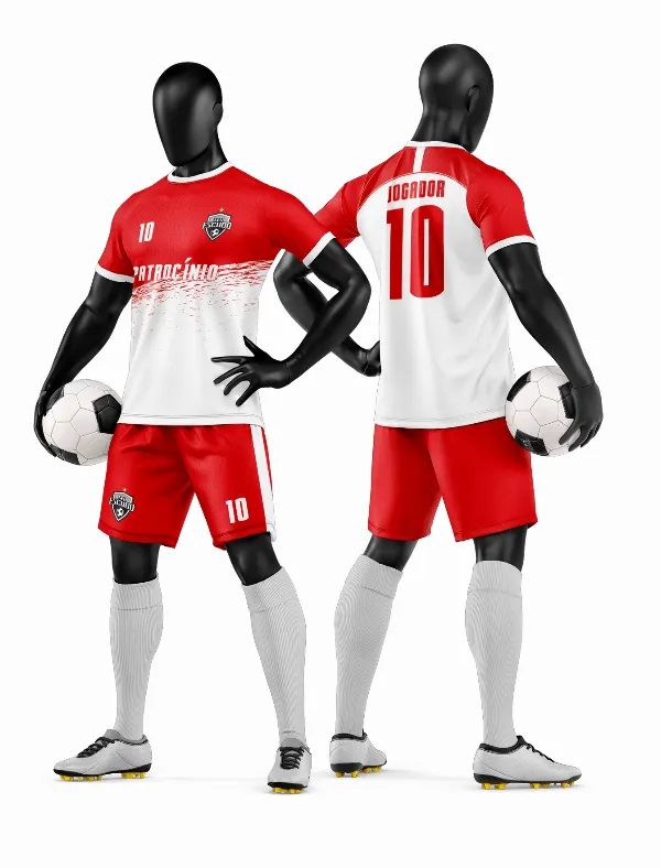 Arte Vetor Camisa e Short de Time de Futebol Amador