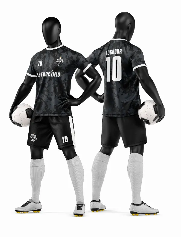 Arte Vetor Camisa e Short de Time de Futebol Amador